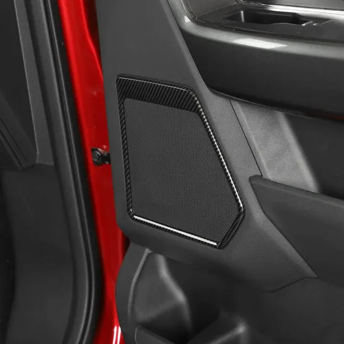 Vista 7 de Linskip Compatible con calcomanías de altavoz de audio para puerta, marco de altavoz de puerta, accesorios interiores para Ford F150 2021 2022
