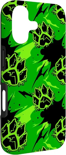 Vista 3 de Miraculous Ladybug - Carcasa para iPhone 17 con patas y salpicaduras de gato negro