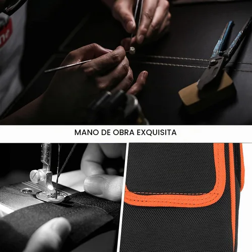 Vista 7 de Para Zebra QLN220 & ZQ610 Estuche de transporte portátil para impresora térmica con correa para el hombro Naranja