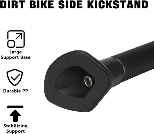 Vista 4 de Soporte de aluminio de la bici de la suciedad de la forja con los resortes para XC XCW EXC 150-530cc Sturdy Motorcycle Kick Stand Side Support for