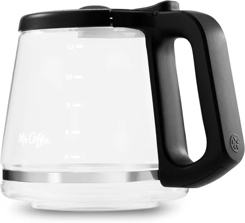 Vista 2 de Mr. Coffee Jarra de Repuesto de 12 Tazas – Compatible con Máquinas Mr. Coffee de 12 Tazas, Jarra de Vidrio con Asa Negra