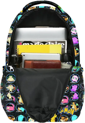 Vista 3 de DRFSON Mochila para niños, Black01, Anime