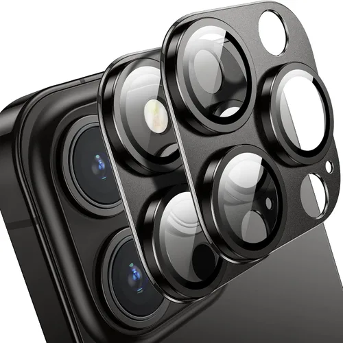 Vista 9 de Protector de lente de cámara para iPhone 14 Pro / iPhone 14 Pro Max, cubierta de cámara de aleación de metal con accesorios de protector de pantalla