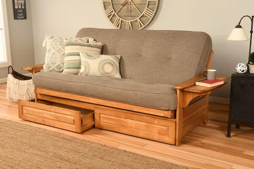 Vista 20 de Kodiak Furniture - Juego de futón, blanco, Madera Tela, Canadá