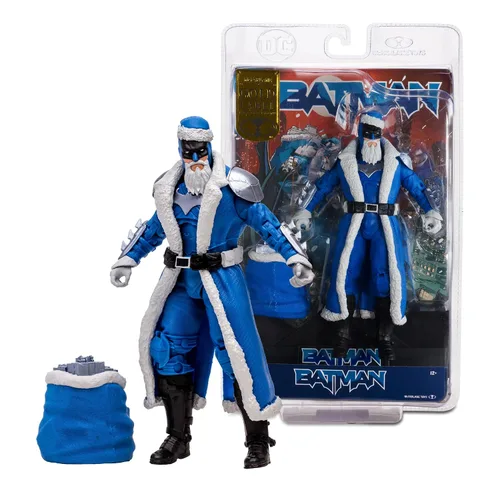 Vista 3 de DC Multiverse Batman Santa (Blue) Gold Label 7in Action Figure McFarlane Toys