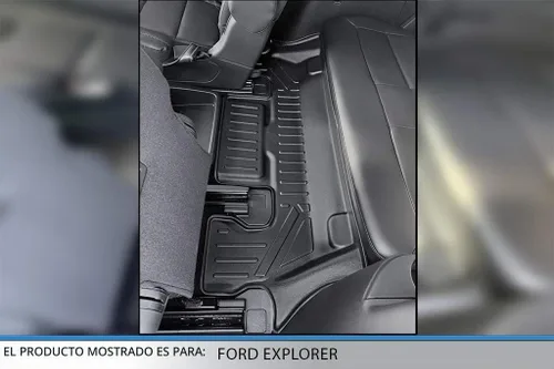Vista 2 de SMARTLINER Alfombrillas de piso de ajuste personalizado de tercera fila compatibles con Ford Explorer 2020-2023