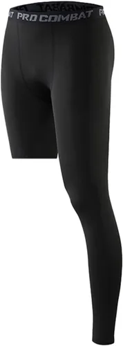 Vista 2 de Pantalones deportivos ajustados de una sola pierna de baloncesto para hombre, pantalones de compresión de 12 de una pierna, ropa interior atlética