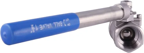 Vista 5 de ARITA Válvula de bola con mango "Deadman" de 1-1/2", acero inoxidable 304 Puerto completo 1500PSI para agua, petróleo y gas, NPT hembra