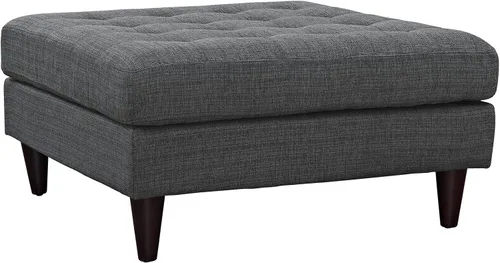 Vista 26 de Modway EEI-1547-DOR Empress Mid-Century - Sofá biplaza tapizado de tela en gris