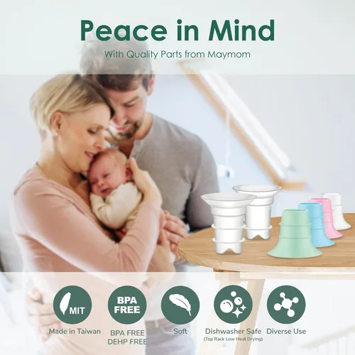 Vista 10 de Maymom Insertos de brida de 0.394 in compatibles con Spectra, Medela 0.945 in Shields, Momcozy S9 Pro/S12 Pro, Willow Wearable Cup. Compatible