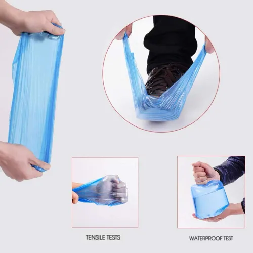 Vista 2 de Fundas desechables para brazos, 100 fundas impermeables de polietileno