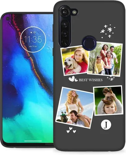 Vista 39 de Funda personalizada para Motorola Moto G Stylus 2020 con nombre de foto, texto y foto, GStylus personalizado -20 funda suave y fina (negro) de 6.4