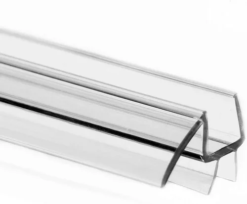 Vista 10 de eatelle Sello inferior de puerta de ducha con riel de goteo para vidrio de 1/2 pulgada (12mm) de grosor, barrido de 36 pulgadas de largo