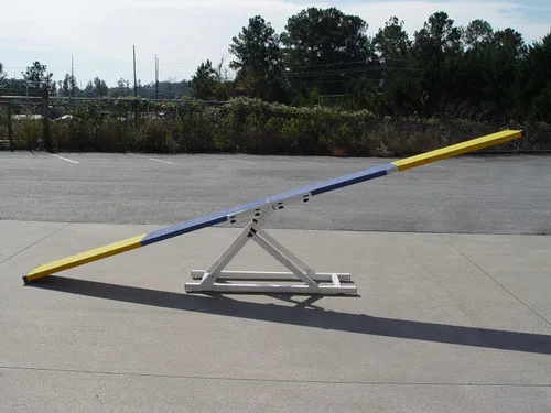 Vista 9 de 9' perro Agility Teeter (sierra transparente), aluminio con superficie de goma