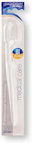 Vista 2 de Cepillo de dientes Elgydium Clinic 15/100, extremadamente suave, paquete de 2