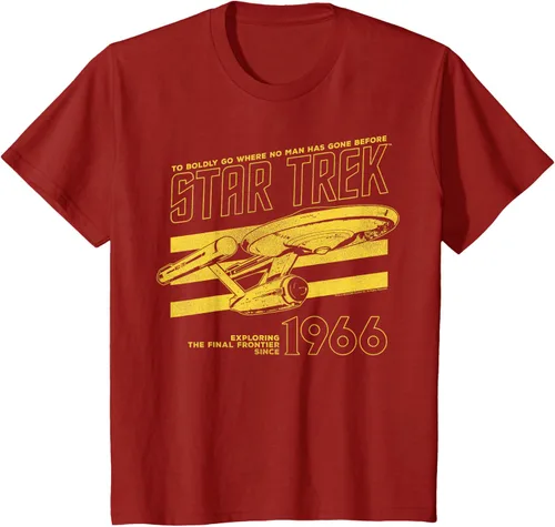 Vista 45 de Star Trek: The Original Series Enterprise '66 Collegiate Camiseta Negro