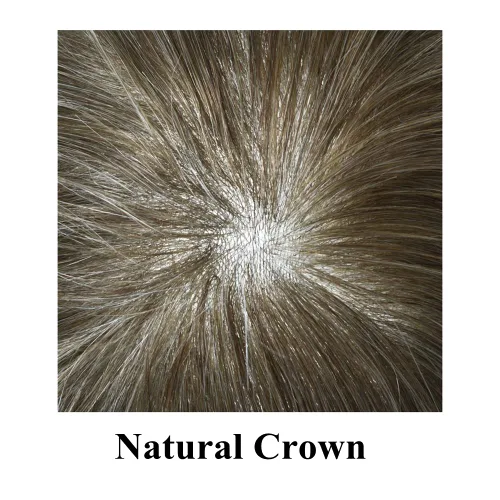 Vista 5 de Toupee - Sistemas de cabello humano para hombre, 0.002 in, piel ultrafina para hombre, tupé en V, polivinílico de poliuretano natural, piezas