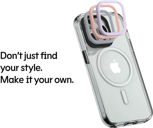 Vista 4 de RhinoShield - Funda transparente MagSafe compatible para iPhone 13 Pro Max Strong Magnetic, Anti-Yellowing, Transparent, High Clarity, Shockproof