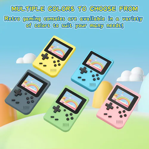 Vista 3 de Retro Gaming Console, Built-in 400 Classic Retro Game Console, 3.0 Inch IPS Screen Retro Handheld Game Console, 1020mAh Rechargeable Battery