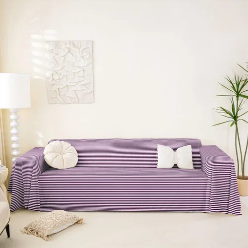 Vista 17 de Erosebridal Funda de sofá de lunares de 71 x 91 pulgadas, funda de sofá con lunares geométricos, funda de sofá moderna de estilo rústico con Blanco