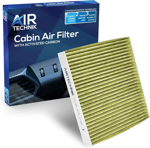 Vista 9 de AirTechnik CF10140 Filtro de aire de habitáculo con carbón activado Compatible con Infiniti FX35, FX45, G35, Mitsubishi Eclipse, Lancer