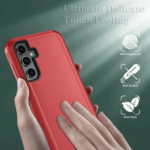 Vista 13 de ONOLA Funda compatible con Samsung Galaxy S24 Ultra con protector de pantalla HD, resistente a los golpes y a las caídas, funda de 3 capas