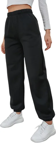 Vista 4 de SweatyRocks Pantalones deportivos elásticos de cintura alta para mujer