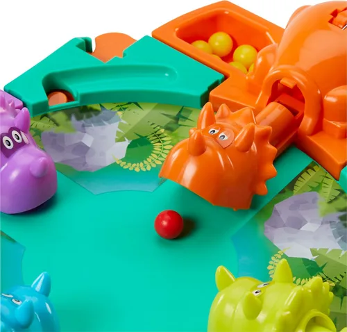 Vista 6 de Hasbro Gaming Hungry Hungry Hippos Dino Edition Juego de Mesa, Juego Preescolar para Edades de 4 Años en Adelante; para 2 a 4 Jugadores