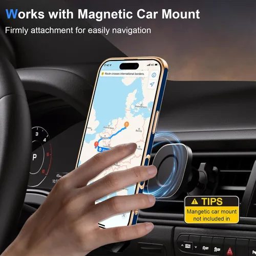 Vista 3 de Funda diseñada para iPhone 17 Pro Max con soporte de anillo, color azul