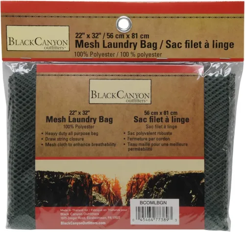 Vista 3 de BlackCanyon Outfitters BCOMLBGN Bolsa de lavandería de malla para universidad o delicados, 22 x 32 pulgadas, portátil, artículos esenciales