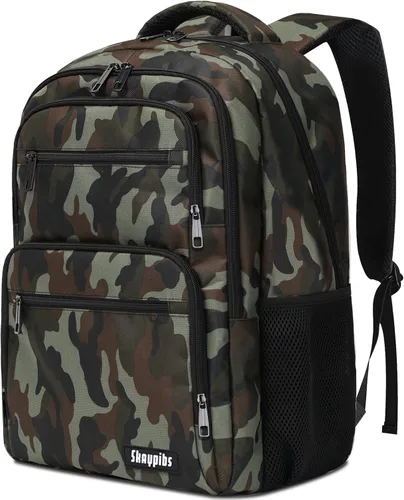 Vista 13 de Skaypibs Mochilas escolares para mujeres, mochilas escolares para niñas, niños y adolescentes, mochilas para laptop de 15.6 pulgadas con puerto