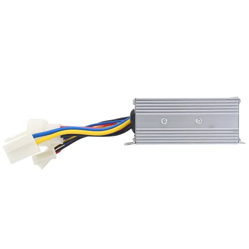 Vista 9 de Controlador de motor 24v 500w controlador de velocidad de motor cepillado Conector de batería Caja de control de motor de cepillo de aleación