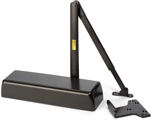 Vista 3 de Cerrador de puerta Dynasty Hardware, grado 1 de alta resistencia comercial hidráulico, autocierre, tamaño de resorte ajustable 1-6, cumple con ADA