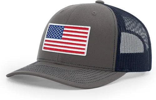 Vista 168 de Joe's USA Richardson 112 - Gorras de camionero con parche gráfico personalizado - Gorras estructuradas de cinco y seis paneles Richardson Premium