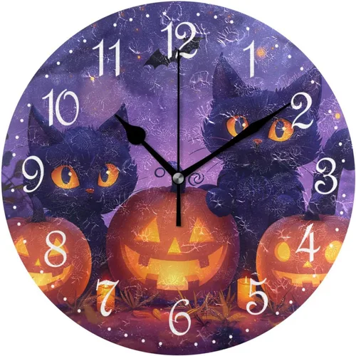 Vista 11 de ALAZA Reloj de pared de vaca de granja de 10 pulgadas, funciona con pilas, silencioso, sin tictac, decoración del hogar para cocina, sala de estar