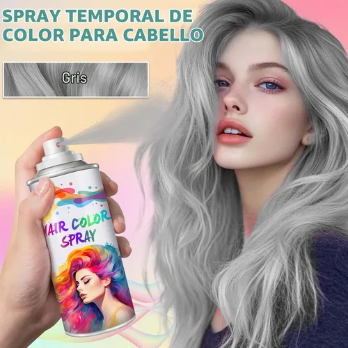 Vista 2 de Tinte temporal para el cabello gris, tinte temporal, 4.1 fl oz gris 02
