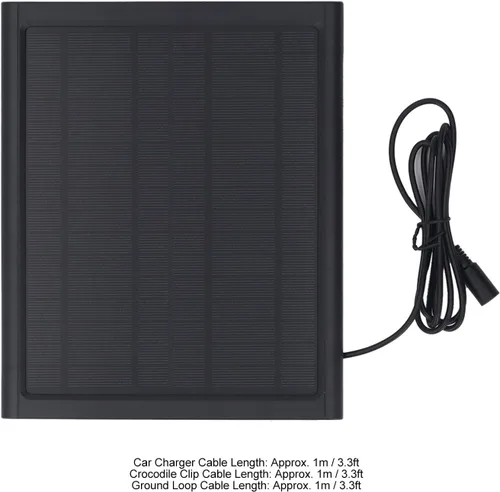Vista 3 de MAVIS LAVEN Cargador de batería solar de 6 W, cargador de panel solar, mantenedor de batería solar con carga rápida inteligente, tasa de conversión