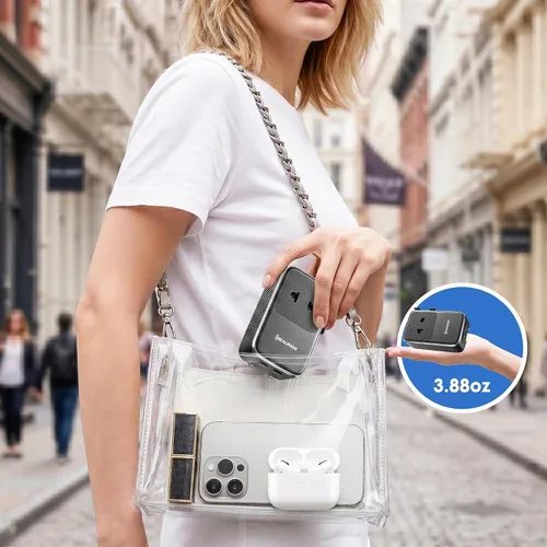 Vista 6 de Realmade Adaptador de viaje todo en uno Slim 25W PD Internacional, 2C+1A Negro