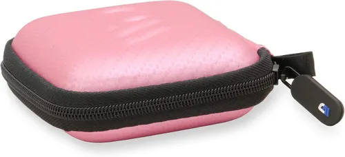 Vista 6 de CASEMATIX Funda de viaje rosa compatible con Tamagotchi On Interactive Virtual Pet Game, incluye funda de viaje con correa para la muñeca solamente