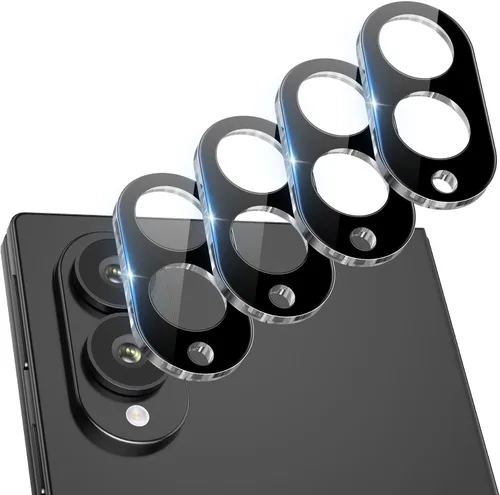 Vista 15 de Paquete de 4 protectores de lente de cámara compatibles con Samsung Galaxy Decoración de la cubierta de lente de cámara de vidrio templado 9H