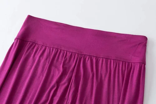 Vista 28 de Pantalones de algodón modal para mujer de AvaCostume, pantalones suaves para practicar yoga o deportes.