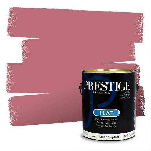 Vista 148 de Prestige Paints Pintura exterior e imprimación en uno, 1 galón, plano, coincidencia comparable de Valspar* Amber Rose*