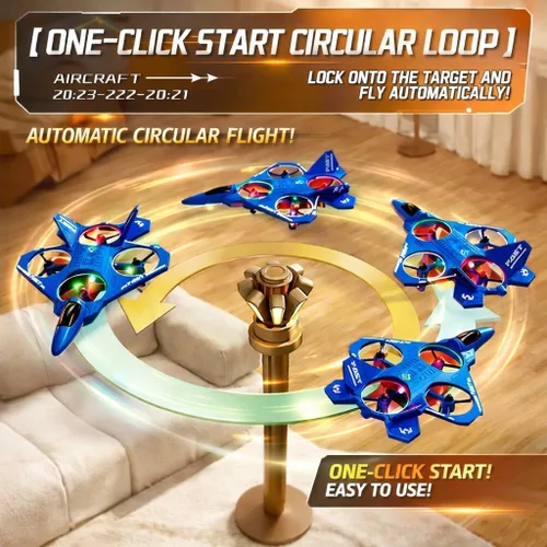 Vista 3 de ANTSIR Avión RC ABS Fighter Jet Drone Flying Toy para regalo de cumpleaños