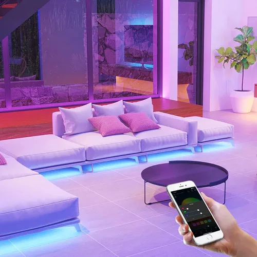 Vista 5 de Mini RGB controlador Bluetooth música LED tira de luz controlador para RGB cinta luces inteligente APP control DC 5 V 12 V 24 V