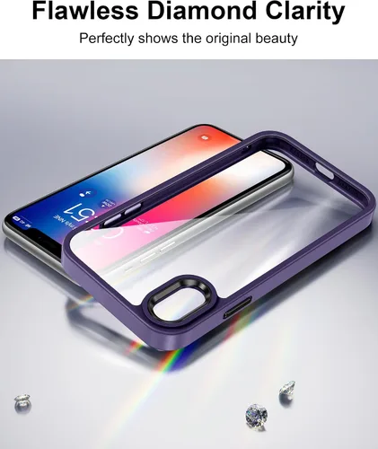 Vista 301 de HOOMIL Funda para iPhone 7 Plus/iPhone 8 Plus de 5.5 Pulgadas, sin amarillamiento, protección contra caídas, cubierta trasera dura transparente