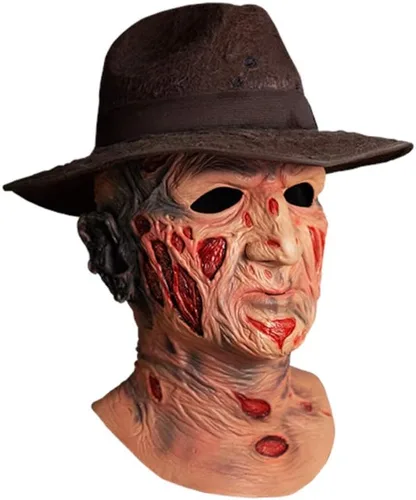 Vista 3 de Trick or Treat Studios Máscara de Freddy Krueger con sombrero de una pesadilla en Elm Street
