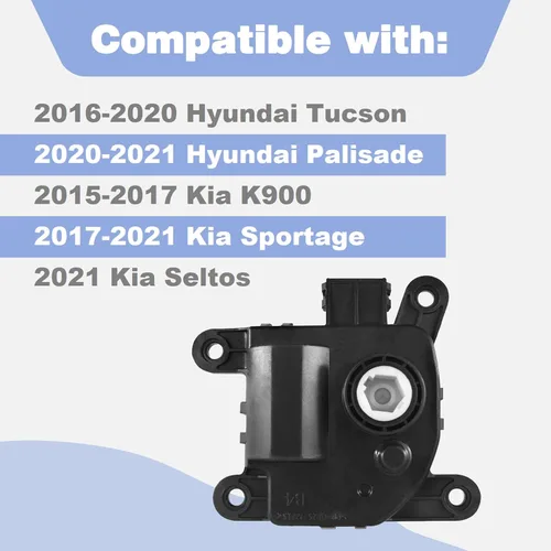 Vista 2 de CULMKARI Actuador de puerta HVAC para Hyundai Tucson Palisade Kia K900 Sportage Seltos 2015-2021 que reemplaza 97157-3T000 971573T000