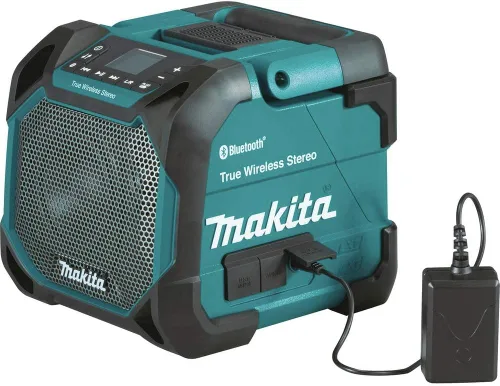 Vista 2 de Makita XRM11 18V LXT® / 12V max CXT® Altavoz inalámbrico Bluetooth® de iones de litio para sitio de trabajo, solo herramienta