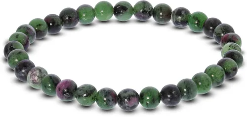 Vista 513 de Gem Avenue Handmade Round Bead Stretch Bracelet Unisex Natural Stone Beaded Jewelry for Men & Women, Elastic Wristband for Daily Wear