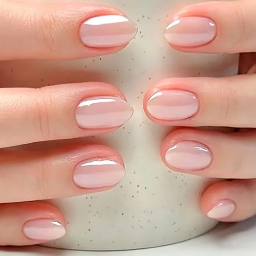 Vista 28 de Uñas postizas a presión de almendra marrón, medianas con diseños de leopardo y purpurina, uñas postizas en forma de almendra otoñal, uñas acrílicas